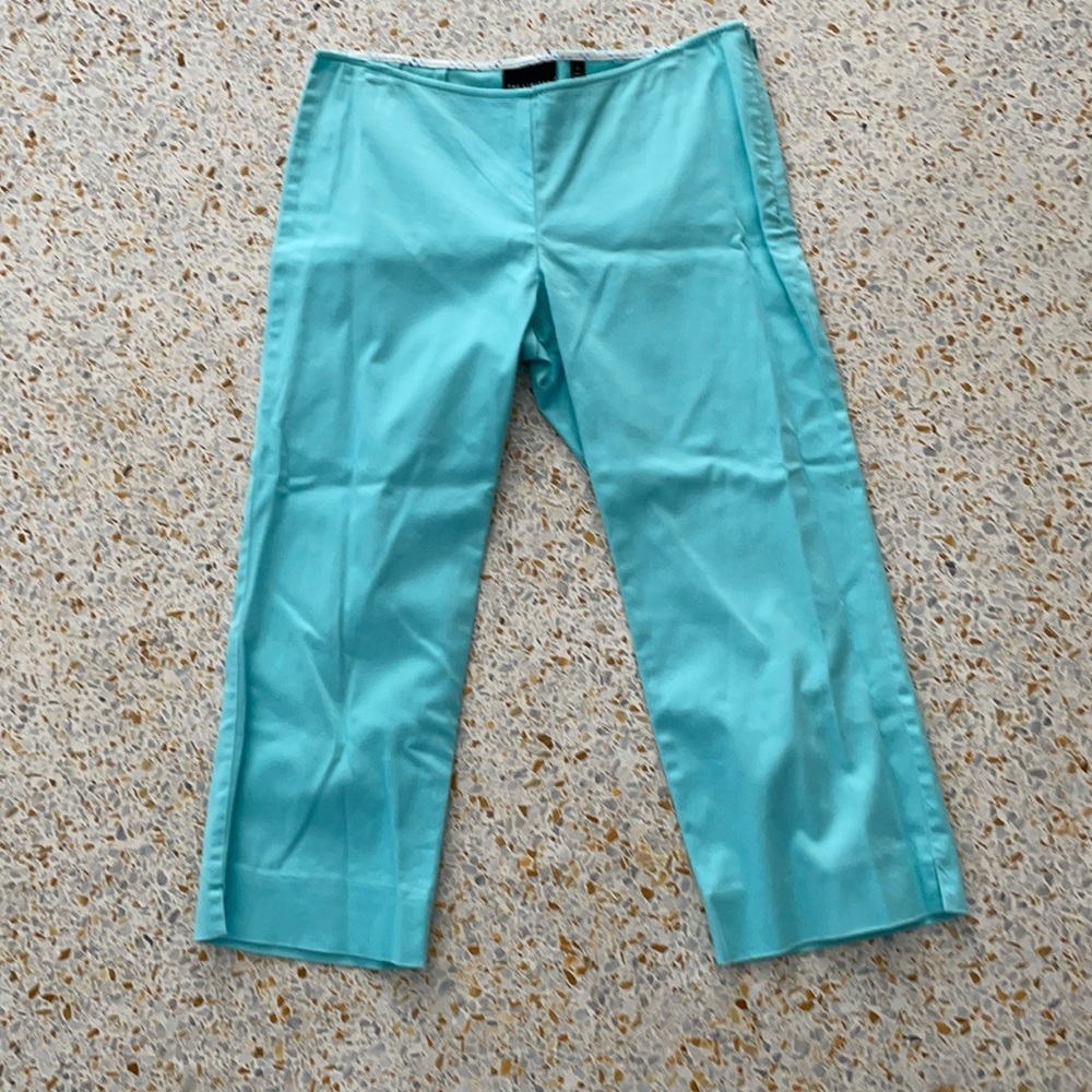 Limited aqua crop pants 0